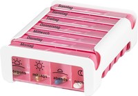 ANABOX Compact 7 Tage Wochendosierer pink/weiß