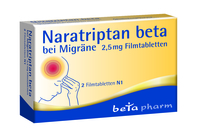NARATRIPTAN beta bei Migräne 2,5 mg Filmtabletten