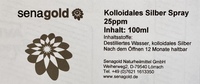 KOLLOIDALES SILBER 25 ppm Spray
