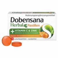 DOBENSANA Herbal Honiggeschm.Vit.C & Zink Pastil.