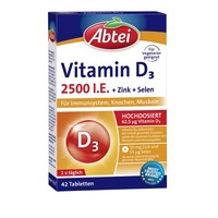ABTEI Vitamin D3 2500 I.E. Tabletten Titandioxidfr
