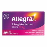 Allegra® Allergietabletten mit Bilastin – Schmelztabletten, 20 St.