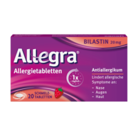 Allegra® Allergietabletten mit Bilastin – Schmelztabletten, 20 St.