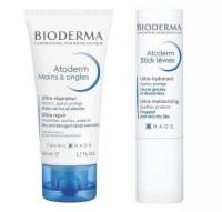 BIODERMA Atoderm Handcreme+Lippenstift